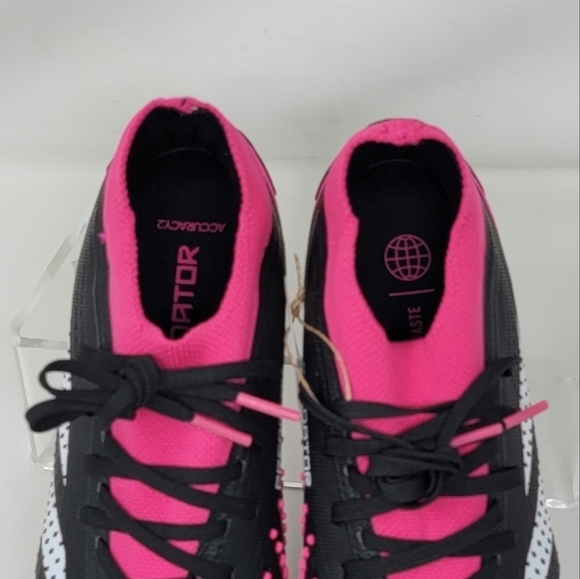 Adidas Predator Accuracy.2 FG Soccer Cleats Black Pink GW4586 Mens Size 6 New